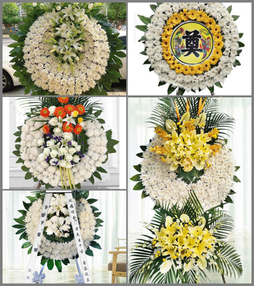 福建漳州平和县五寨乡高峰村花圈速递